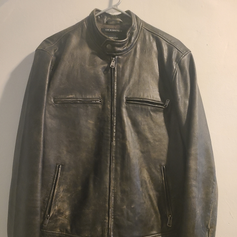 Lucky Brand Classic Bonneville Leather Jacket
